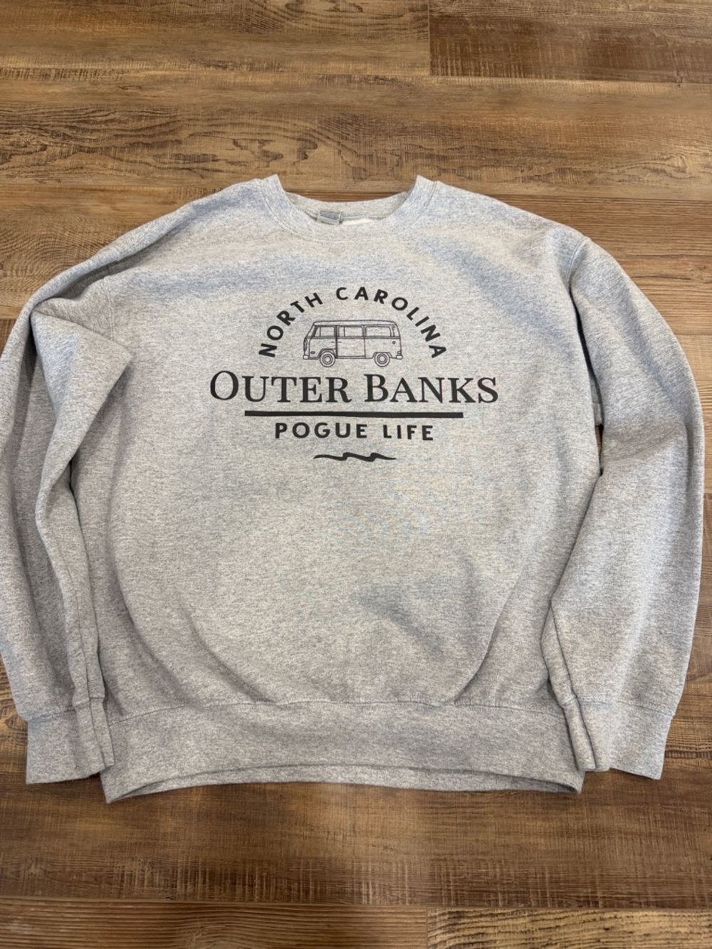 Outer Banks Pogue Life North Carolina Gray Crewneck Sweatshirt